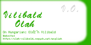 vilibald olah business card